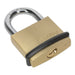 Sealey Brass Body Padlock 40mm Sealey - Town Tools 