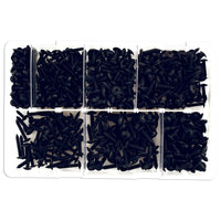 Connect Assorted Self Tapping Black Flanged Pozi Screws 700pc 35002