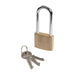 Silverline Brass Padlock Long Shackle 40mm Silverline - Town Tools 