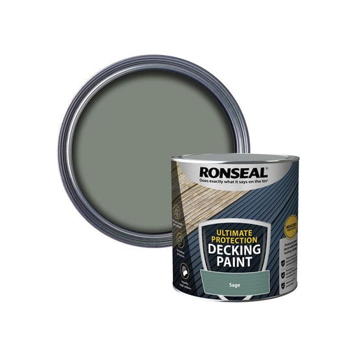 Ronseal Ultimate Protection Decking Paint Willow 2.5 litre Ronseal - Town Tools