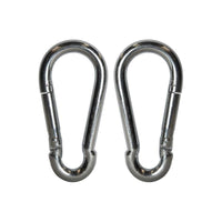 Faithfull Fire Brigade Snap Hook 8mm Zinc Plated (Pack 2)