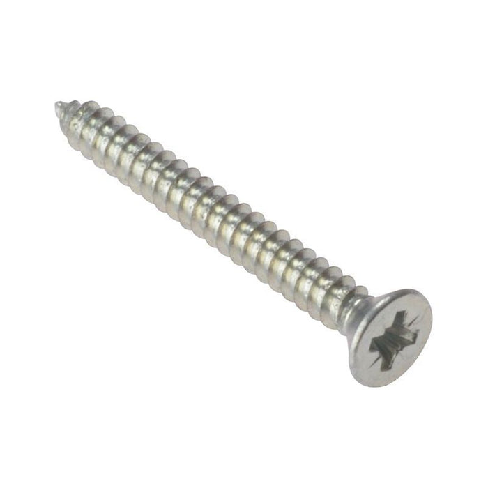 Forgefix Self-Tapping Screw Pozi Compatible CSK ZP 1.1/4in x 8 Box 200 ForgeFix - Town Tools