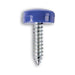 Connect Number Plate Security Screws 6 x 20mm Blue Cap 100pc 30336 Tool Connection - Town Tools 