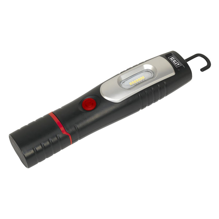 Sealey Rechargeable 360 Inspection Light 7 SMD & 3W SMD LED Black Lithium-ion Sealey - Town Tools 