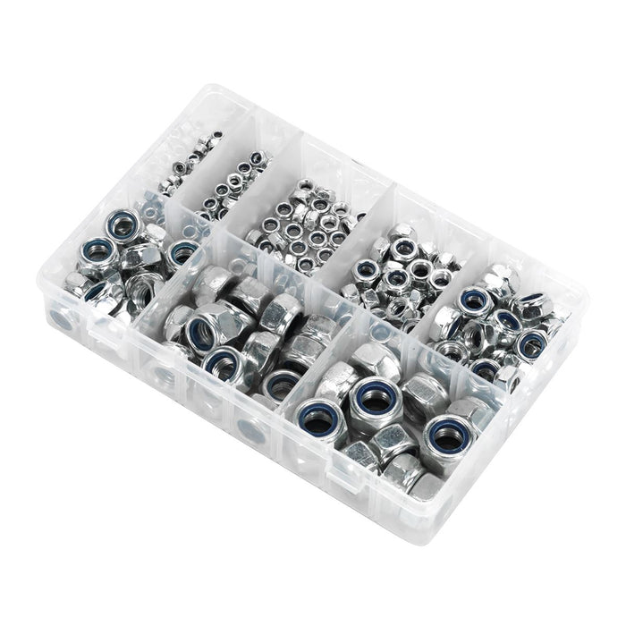Sealey Nylon Locknut Assortment M4-M16 255pc AB033LN Sealey - Town Tools 