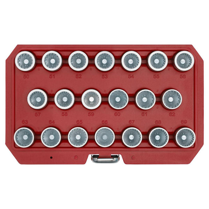 Sealey Locking Wheel Nut Key Set 20pc Porsche SX221 Sealey - Town Tools 