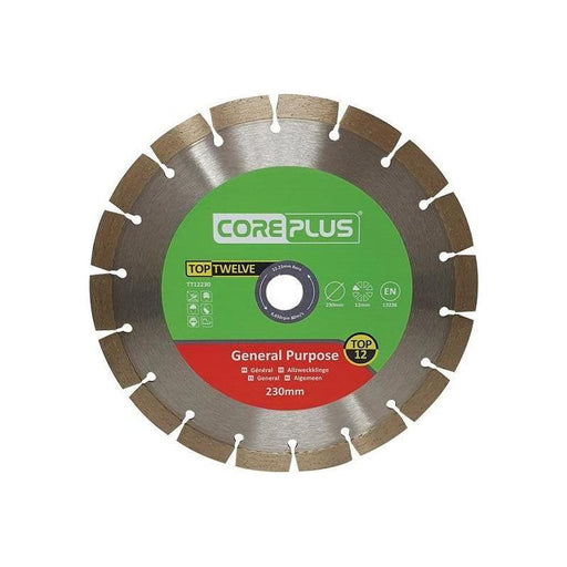Coreplus Top Twelve General Purpose Diamond Blade 230mm CorePlus - Town Tools