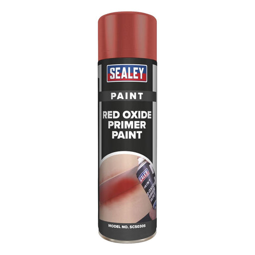 Sealey Red Oxide Primer Paint 500ml SCS030S Sealey - Town Tools 