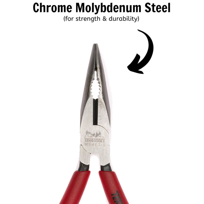 Teng Tools Bent Long Nose Plier 140mm Teng Tools - Town Tools 