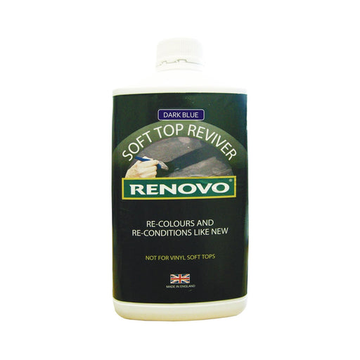 Renovo Dark Blue Fabric Soft Top Reviver - Mohair-Canvas-Duck - Colour Restorer Renovo - Town Tools 