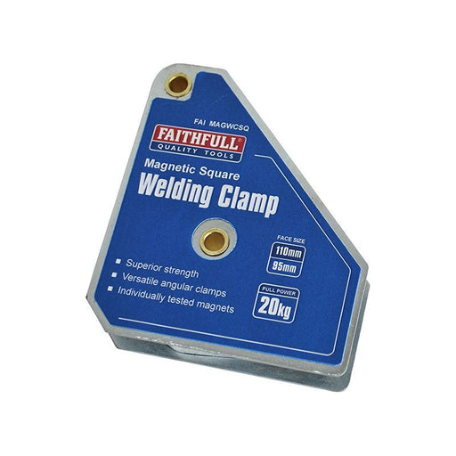Faithfull Welding Magnet Square 100 x 95mm Faithfull - Town Tools