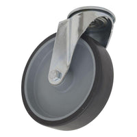 Sealey Medium-Duty Thermoplastic Bolt Hole Swivel Castor Wheel100mm Trade