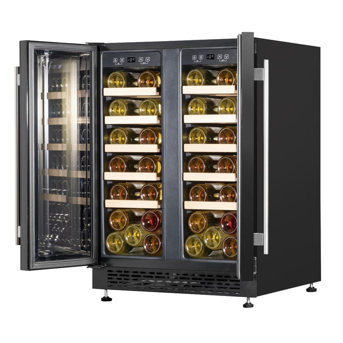 Baridi 40 Bottle/120 Can Freestanding Dual Zone Wine Fridge & Cooler 60cm Baridi - Town Tools 