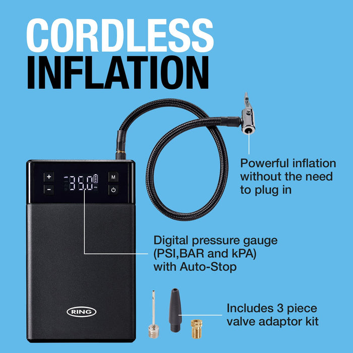 Ring RPPLTC1000 JUMPSTART 5-IN-1 Tyre Inflator & Jump Starter