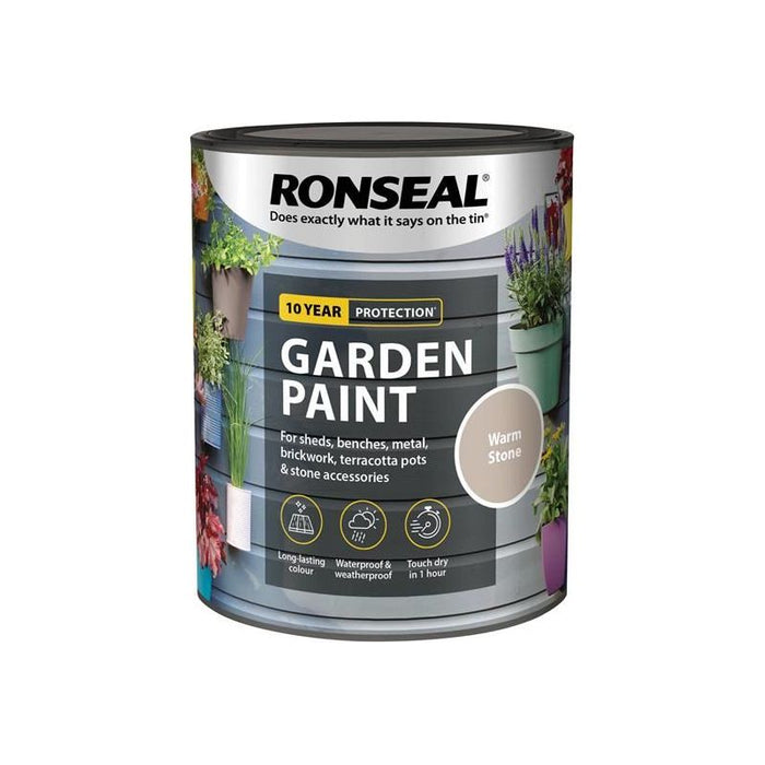Ronseal Garden Paint Warm Stone 750ml Ronseal - Town Tools