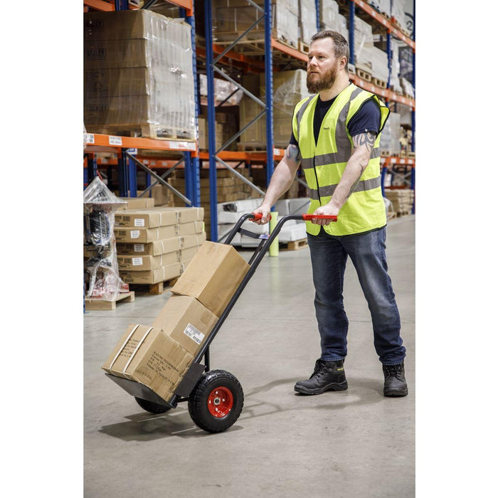 Sealey Heavy-Duty Sack Truck with PU Tyres 250kg Capacity CST986HD Sealey - Town Tools 