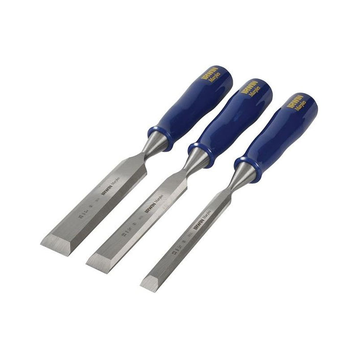 Irwin® Marples® M444 Bevel Edge Chisel Blue Chip Handle Set, 3 Piece IRWIN® Marples® - Town Tools