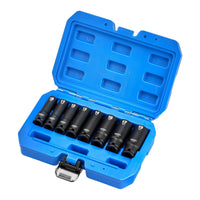 Draper HI-TORQ Metric Deep Impact Socket Set, 3/8" Sq. Dr. (8 Piece)