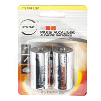 NX - Alkaline battery (blister) x2 Nx-Power Tech LR14 - C 1.5V 9.3Ah