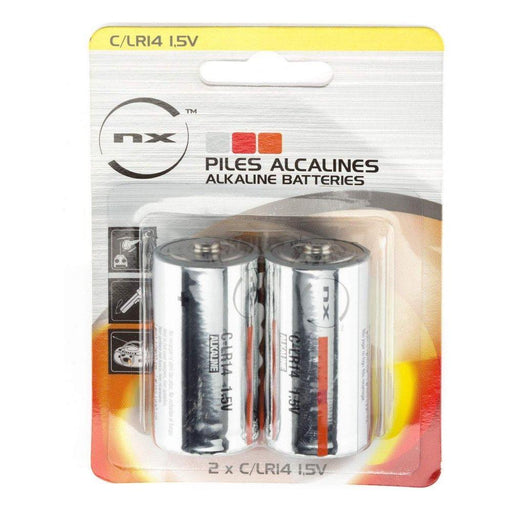 NX - Alkaline battery (blister) x2 Nx-Power Tech LR14 - C 1.5V 9.3Ah NX - Town Tools 