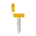 Sealey Numberplate Screw with Flip Cap 4.2 x 19mm Yellow Pack of 50 NPY50 Sealey - Town Tools 