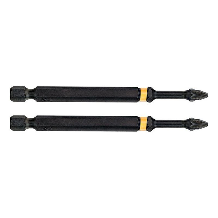 Dewalt Power Tools Extreme Impact Torsion Bits PZ2 x 85mm (Pack 2) DeWALT Power Tools - Town Tools
