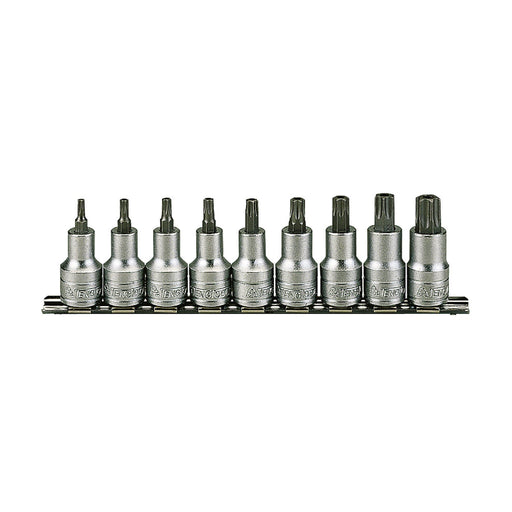 Teng Tools 1/2" TX Bit Socket Clip Rail Set 9 Pieces Teng Tools - Town Tools 