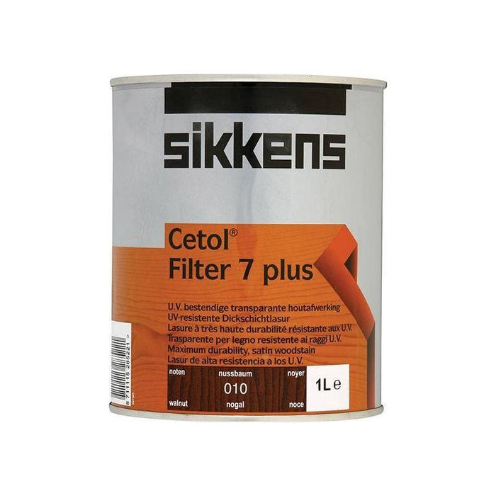 Sikkens Cetol Filter 7 Plus Translucent Woodstain Walnut 1 litre Sikkens - Town Tools