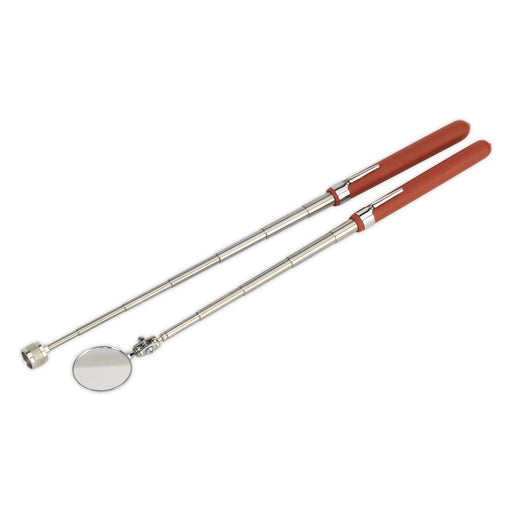 Sealey Telescopic Magnetic Pick-Up & Mirror Set 2pc AK6527 Sealey - Town Tools 