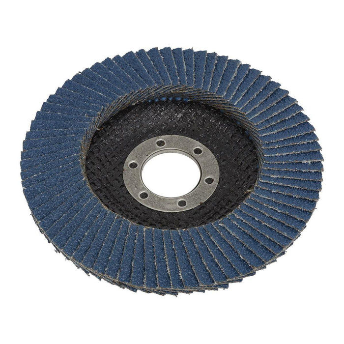 Sealey Flap Disc Zirconium115mm22mm Bore 40Grit FD11540 Sealey - Town Tools 