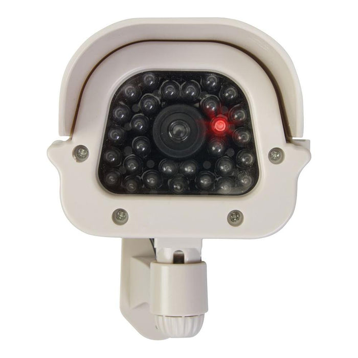 Silverline Solar-Powered Dummy CCTV Camera with LED Solar-Powered Silverline - Town Tools 