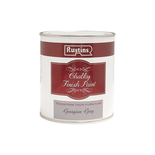 Rustins Chalky Finish Paint Georgian Grey 500ml Rustins - Town Tools