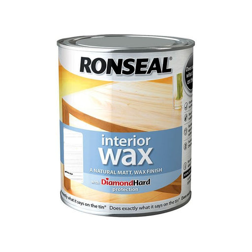 Ronseal Interior Wax White Ash 750ml Ronseal - Town Tools