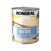 Ronseal Interior Wax White Ash 750ml Ronseal - Town Tools