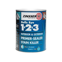 Zinsser Bulls Eye® 1-2-3 Primer & Sealer Paint 1 litre