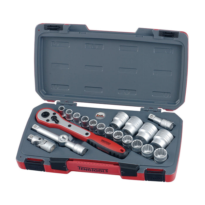 Teng Tools MECCA PRO 1/2" Socket Set 12 pt 21 Pieces Teng Tools - Town Tools 