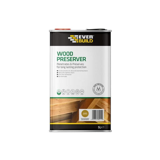 Everbuild Sika Wood Preserver Golden Chestnut 5 litre Everbuild Sika - Town Tools