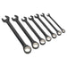 Sealey Combination Ratchet Spanner Set 7pc Black Series Metric AK7978 Sealey - Town Tools 