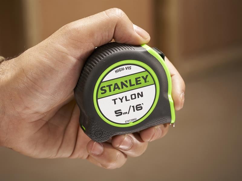 STANLEY Hand Tools Hi-Vis Tylon Tape Measure 5m (16ft) (Width 25mm) STANLEY� Hand Tools - Town Tools