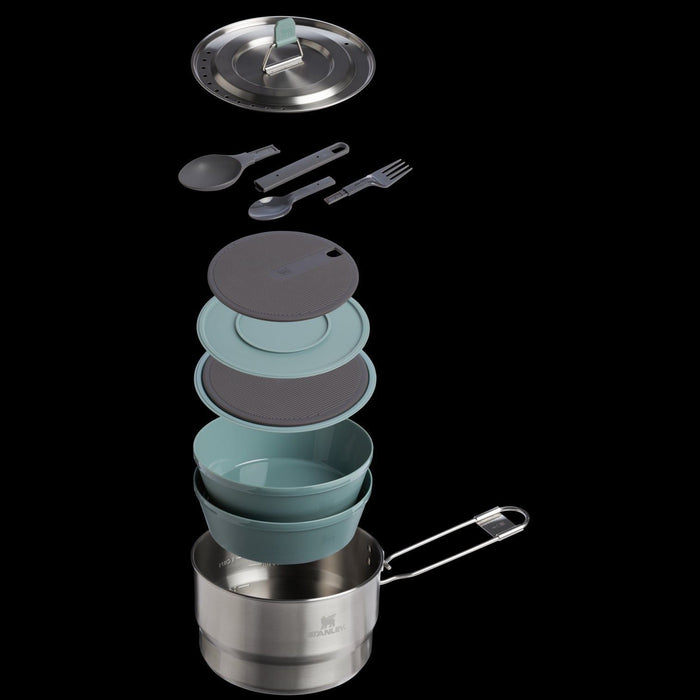 Stanley Wildfare Go Two Bowl Cookset Shale/Charcoal Stanley - Town Tools