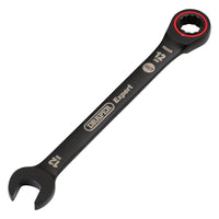Draper Expert HI-TORQ Metric Ratchet Combination Spanner, 12mm, Black