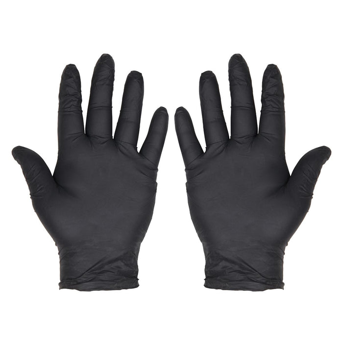Sealey Extra Thick Powder-Free Disposable Nitrile Gloves, Large - Pack of 100 Sealey - Town Tools 