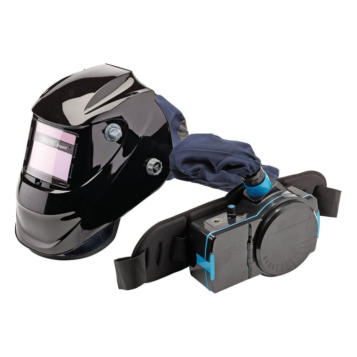 Draper Expert Air-Fed PAPR Auto-Darkening Welding Helmet, Black 02518 Draper - Town Tools 