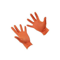 Connect Grippaz Large Orange Nitrile Gloves Box 50pc/25 Pairs 37301