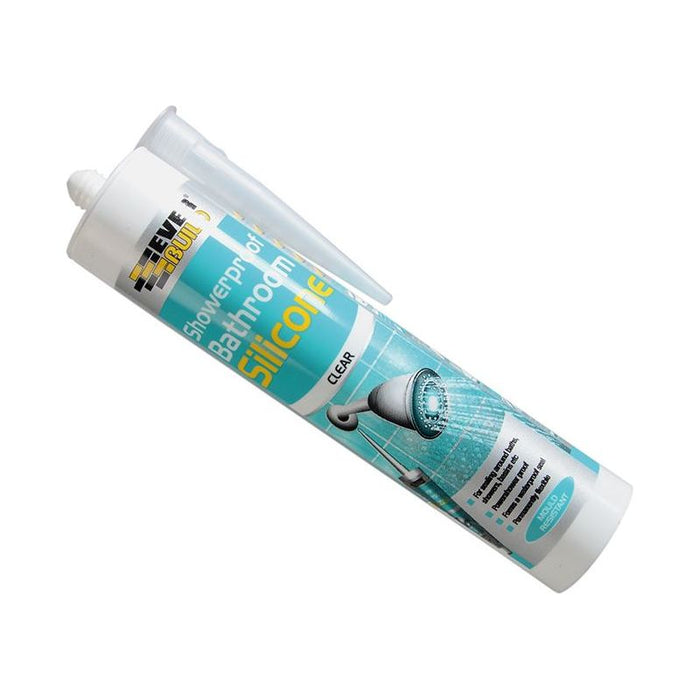 Everbuild Sika Showerproof Bathroom Silicone Translucent 280ml Everbuild Sika - Town Tools