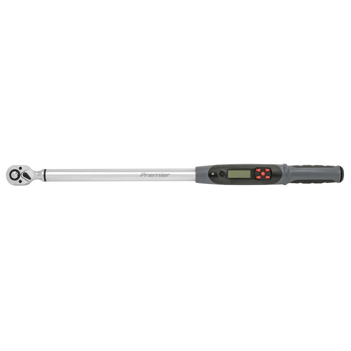Premier Digital Torque Wrench with Angle Function 1/2"Sq Drive 30-340Nm Sealey Premier - Town Tools 