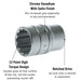Teng Tools 1/2" Socket 12 pt Metric 23mm Teng Tools - Town Tools 