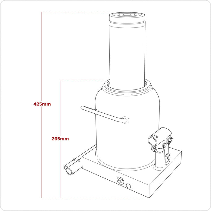 Viking Viking Bottle Jack 50 Tonne PBJ50S Viking - Town Tools 