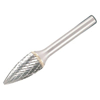 Dormer Solid Carbide Rotary Burr Bright Pointed Tree 9.6 x 6mm