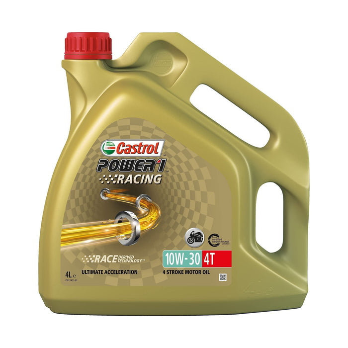 Castrol Power 1 Racing 4T - 4 Stroke - 10W-30 - Fully Synthetic - 4 Litre Castrol - Town Tools 